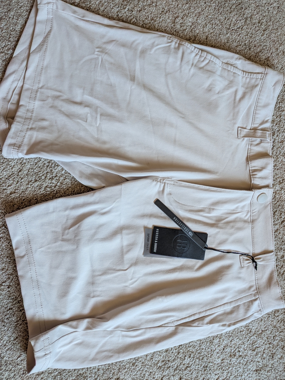 Light Beige Women's Stretch Shorts